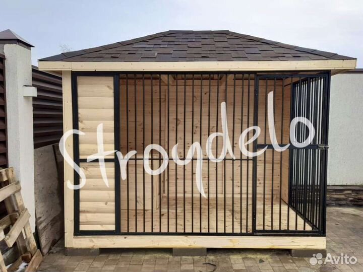 Вольер для собак 3-2-2м