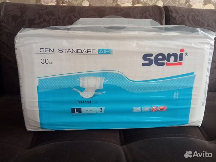 Подгузники для взрослых seni 3 L
