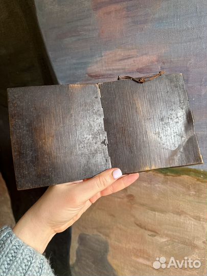 Икона меднолитые складни