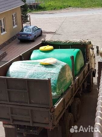 Бочка для автополива 5000 л горизонтальная