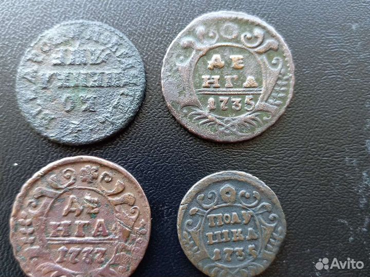 Пётр 1 и Анна Иоанновна. Медь