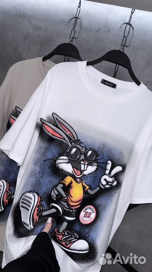 Стильная футболка с ярким принтом до 52 5 цветов