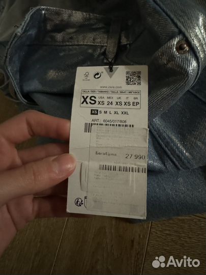 Джинсовая юбка zara