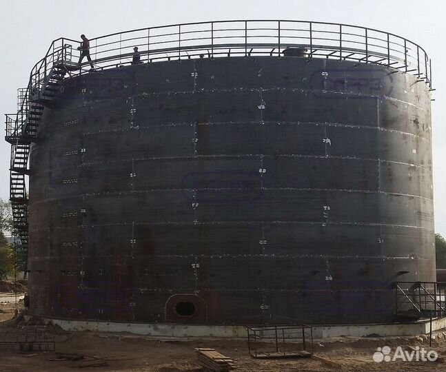 Резервуары горизонтальные, вертикальные стальные