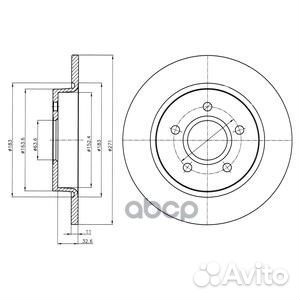 Диск тормозной (2шт в уп) BG4386C Delphi