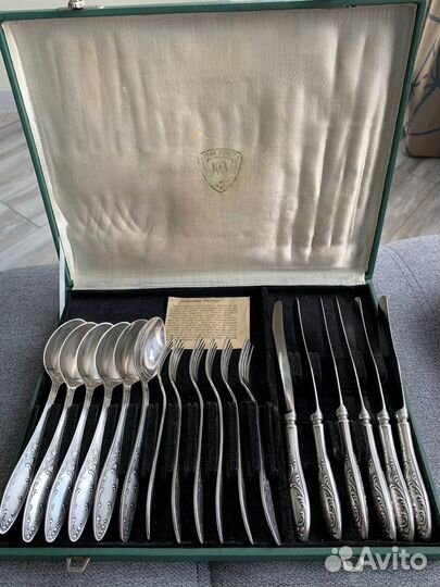 Набор столовых приборов мельхиор СССР 6 персон
