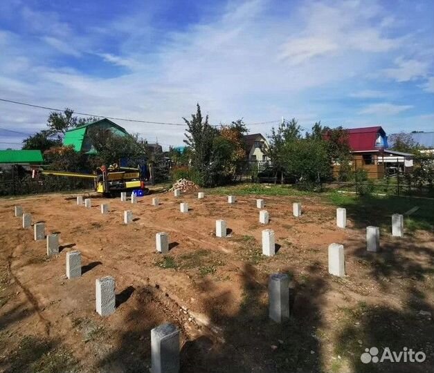 Фундамент на жб сваях для беседок