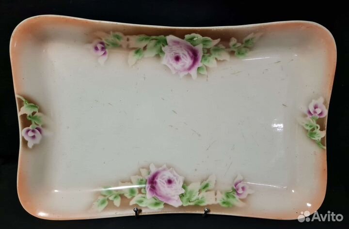 Поднос Фарфор Ранние Советы Песоченская фабрика