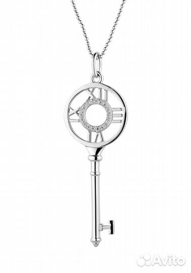 Подвеска Tiffany & Co Atlas White Gold Diamonds Ke