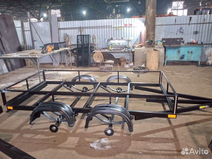 Прицеп бортовой 2 оси без обшивки
