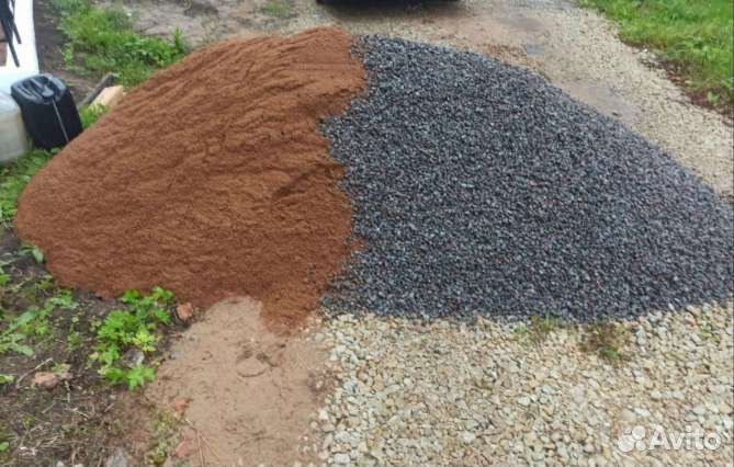 Земля щебень отсев песок дрова уголь