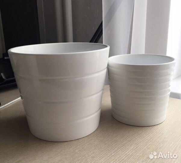 Цветочный горшок Икея керамика