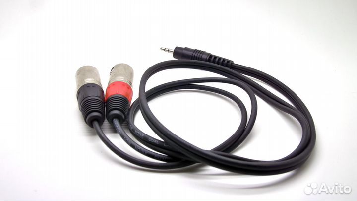 Кабель 2 XLR - 3,5 jack