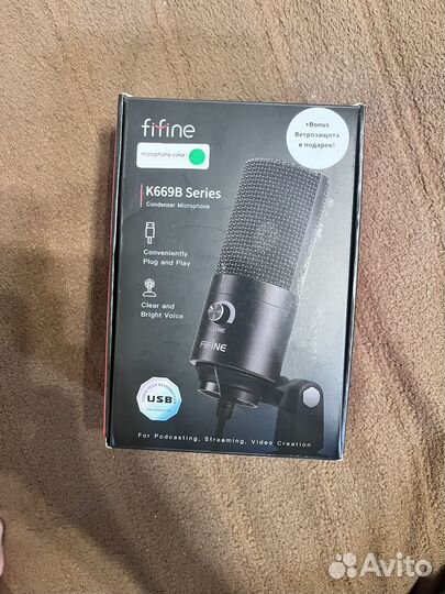 Студийный конденсаторный микрофон fifine k669B