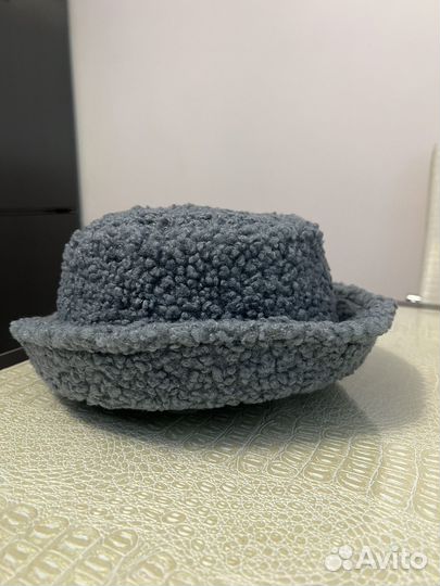 Женская плюшевая панама шляпа шапка