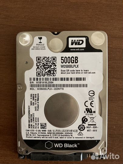 Жесткий диск Western Digital Black 500gb 2.5