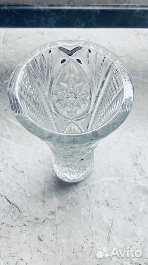 Ваза для цветов. Хрусталь. Crystal bohemia