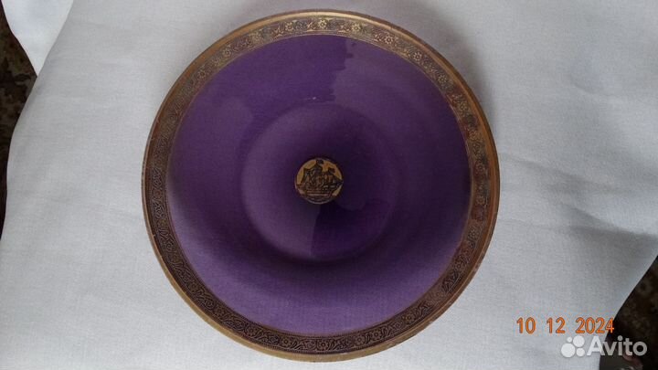 Антикварное блюдо Moser