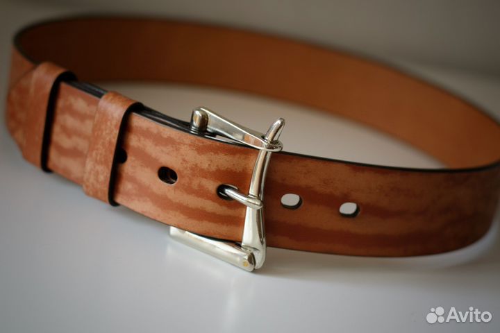 Ремень кожаный ручная работа