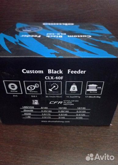 Катушка Okuma Custom Black Feeder clxf-40FD