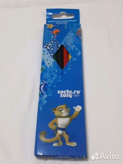 Карандаши цветные (6 шт) Сочи 2014