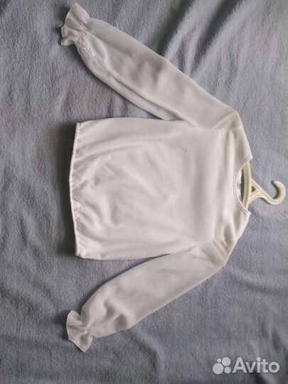 Блузка белая для девочки 134