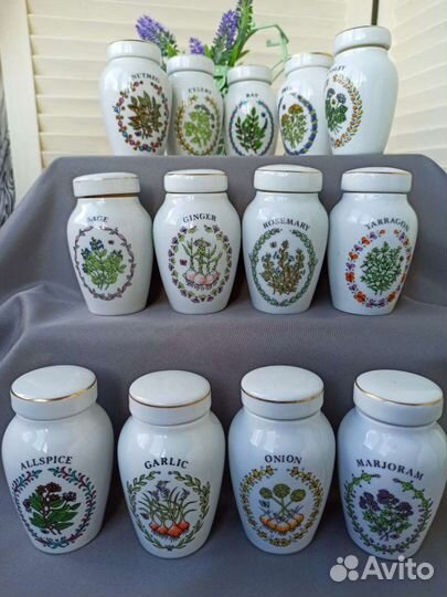 Баночки для специй фарфор Глория Вандербильт 24 шт