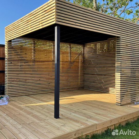Деревянная пергола на заказ