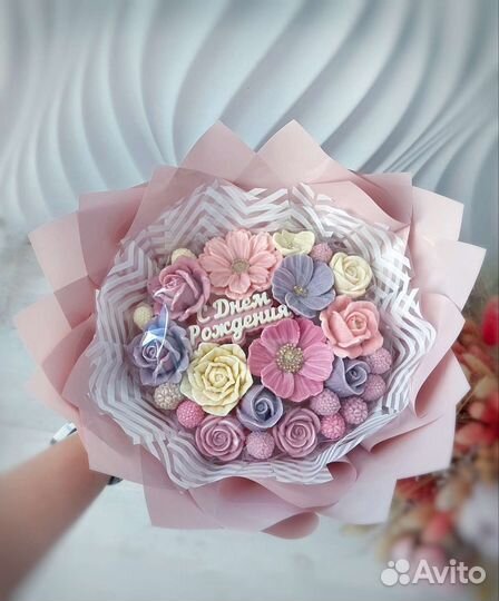 Букет из шоколадных цветов