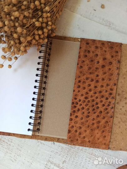 Кожаный блокнот ручной работы, блокнот из кожи