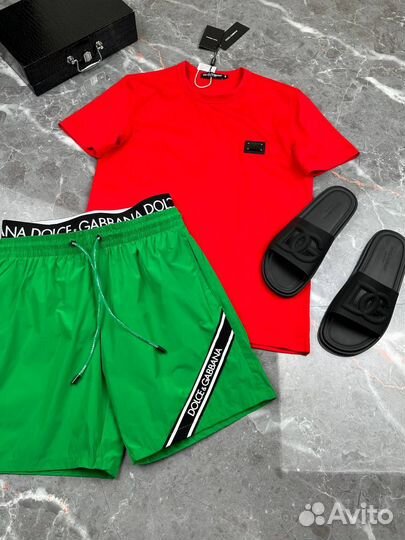 Dolce gabbana шорты футболка