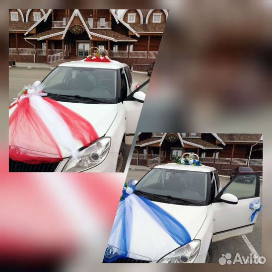 Украшение на машину свадебную