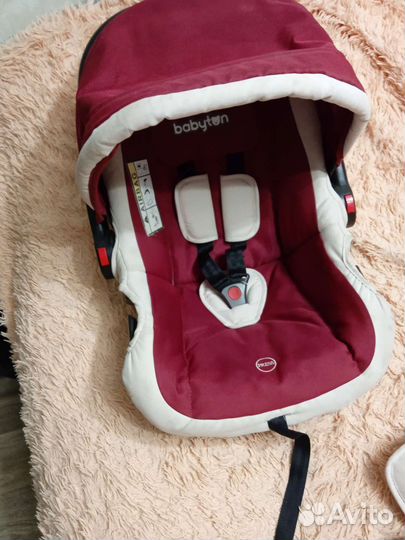 Автокресло Babyton FB-806-Red гр.0+ цвет красный