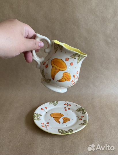 Набор для чая/кофе с лисичками