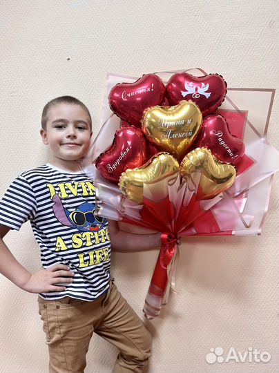 Красивые букеты из сердец