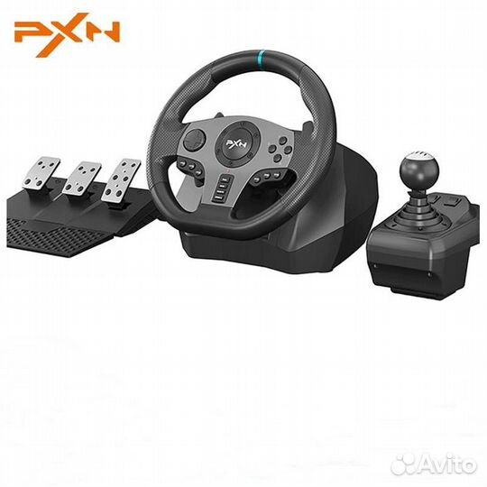 Игровой руль PXN V9 / педали / кпп новый