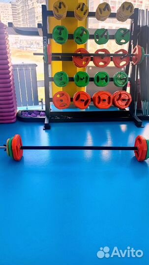 Стойка для бодиштанг + 10 штанг