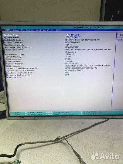 Материнская плата HP G6-2000 G7-2000 G6 G7