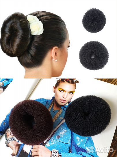 Новый бублик для волос создание прически