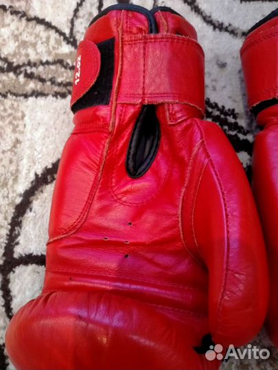 Боксерские перчатки 12 oz натуральная кожа