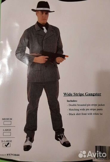 Костюм мужской Гангстер XL