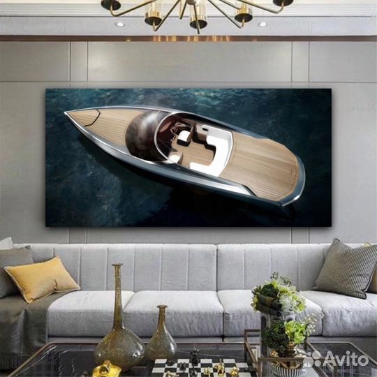Шикарные картины с катерами, лодками