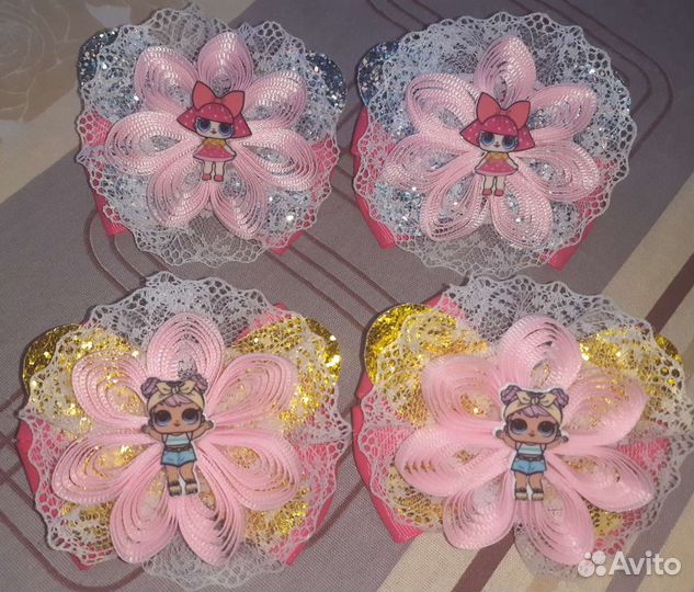 Бантики ручной работы лол