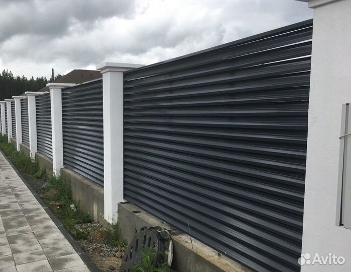 Забор Жалюзи / Ранчо Металлический