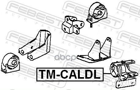 Подушка двигателя перед лев tmcaldl Febest