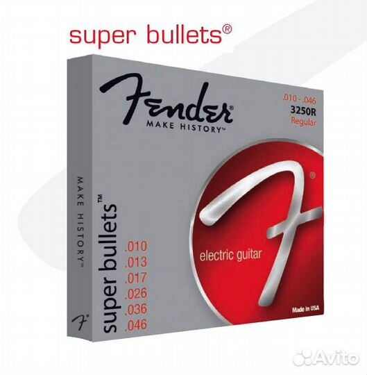 Fender Strings NEW Super Bullet струны для гитары