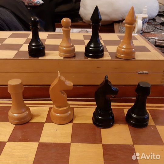 Шахматы СССР деревянные россыпью