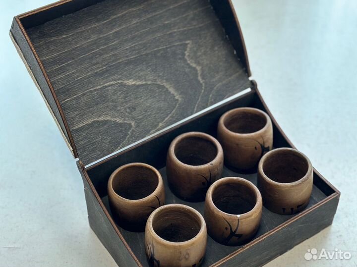 Глиняные рюмки ручной работы
