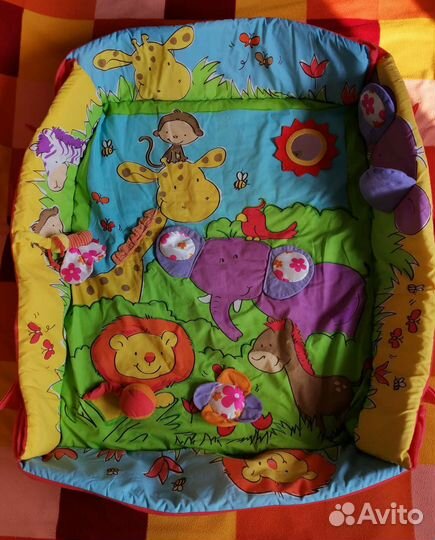 Развивающий коврик с бортиками