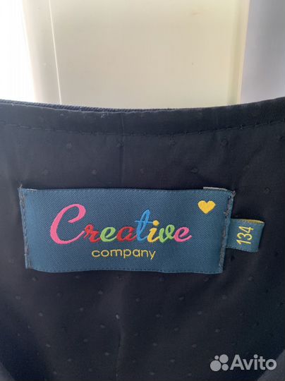 Школьный сарафан синий 134